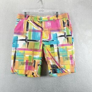 Loudmouth Shorts Mens 36 Strokes Heritage Bermuda 11" Abstract Golf Chinos